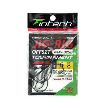 Крючок офсетный Intech Tournament JIG-RIG Offset WMV-32SB (#06 (6шт)),FS0649786