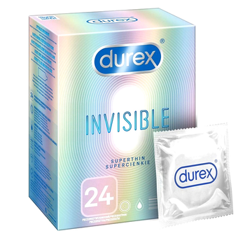Prezerwatywy Durex Invisible dla większej bliskości cienkie 24 szt (5900627081435)