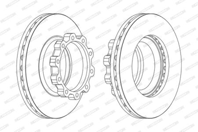 Гальмівний диск Ferodo FCR170A