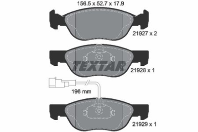 Колодки гальмові дискові Textar 2192701