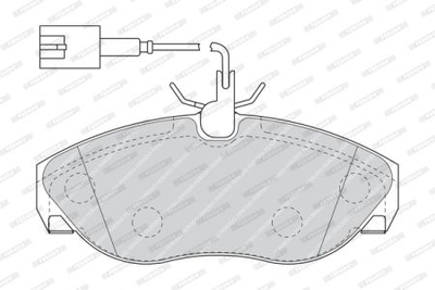 Колодки тормозные дисковые, к-кт. Ferodo FVR1396