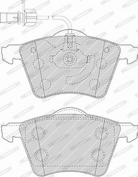 Колодки дискові гальмові, к-кт. Ferodo FVR1484
