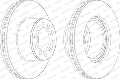 Гальмівний диск Ferodo FCR323A