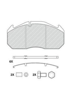 КМП тормозных колодок Ferodo FCV760B
