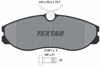 Колодки гальмові дискові Textar 2148101