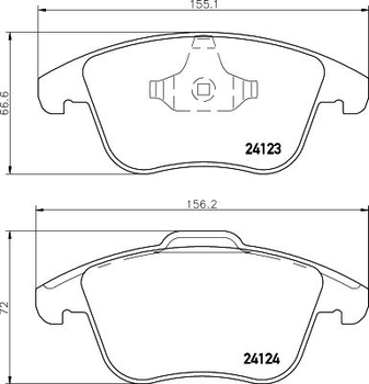 Тормозные колодки дисковые Textar 2412305