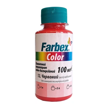 Пігмент для акрилової фарби червоний Farbex Color 100 мл