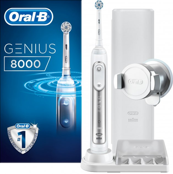 Elektryczna szczoteczka do zębów Oral-B Genius 8100S Silver (4210201203155)