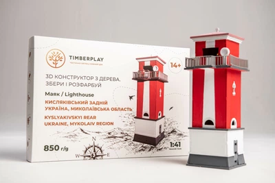 3D пазл Маяк Кисляківський TIMBERPLAY