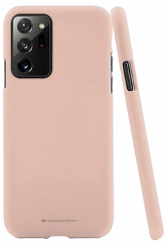 Etui Goospery Mercury Soft do Samsung Galaxy Note 20 Różowy piasek (8809745576236)