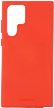 Etui Goospery Mercury Soft do Samsung Galaxy S22 Ultra Czerwony (8809842235371)