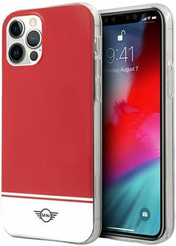 Панель CG Mobile Mini Morris Stripe Collection для Apple iPhone 12/12 Pro Red (3700740490204)