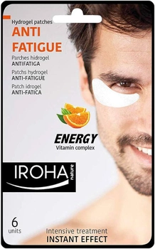 Łaty pod oczy IROHA NATURE Anti Fatigue Hydrogel Patches Vitamin C 6 szt (8436036431501)