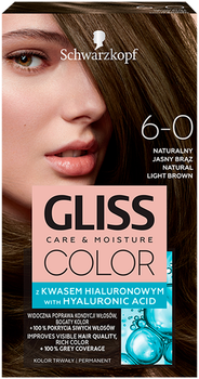 Фарба для волосся Gliss Color Care & Moisture 6-0 Natural Light Brown 143 мл (9000101261660)