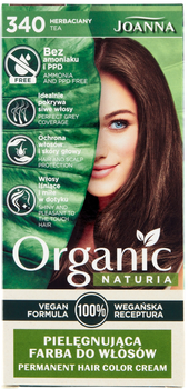 Farba do włosów Joanna Naturia Organic pielęgnująca 340 Herbaciany 100 ml (5901018020279)
