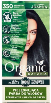 Farba do włosów Joanna Naturia Organic pielęgnująca 350 Hebanowy 100 ml (5901018020309)