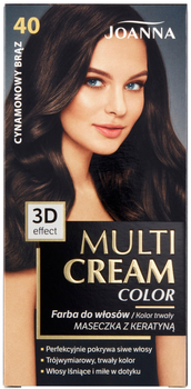 Farba do włosów Joanna Multi Cream Color 40 Cynamonowy Brąz 100 ml (5901018013295)
