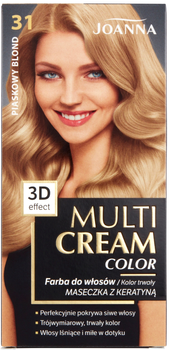 Farba do włosów Joanna Multi Cream Color 31 Piaskowy Blond 100 ml (5901018013196)