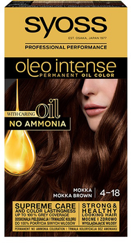 Farba do włosów Syoss Oleo Intense trwale koloryzująca z olejkami 4-18 Mokka (9000100815000)