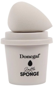 Спонж для макіяжу Donegal Morning Coffee з футляром для губки Latte 4350 (5907549243507)