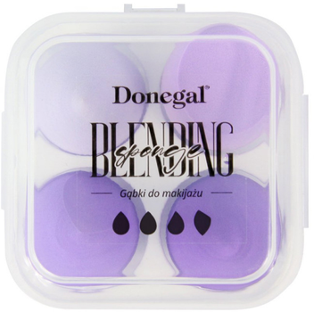 Губки для макіяжу Donegal Blending Sponge у футлярі 4345 4 шт. (5907549243453)