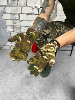 Тактичні флісові рукавички Tactical Gloves Multicam L