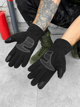 Тактичні флісові рукавички Tactical Gloves Black XL