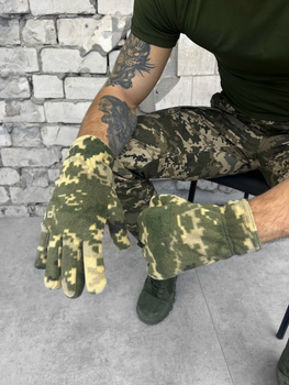 Тактичні флісові рукавички Tactical Gloves Піксель XXL