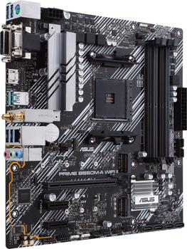 Материнська плата Asus PRIME B550M-A Wi-Fi II (sAM4, AMD B550, PCI-Ex16)