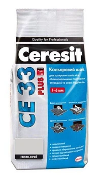Фуга Ceresit CE 33 Plus Цветной шов 2кг светло-серый 110
