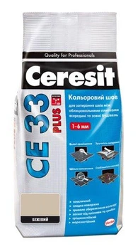 Фуга Ceresit CE 33 Plus Цветной шов 2кг бежевый 123