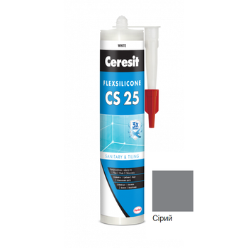 Силіконовий шов Ceresit CS25 (сірий 07) 280мл