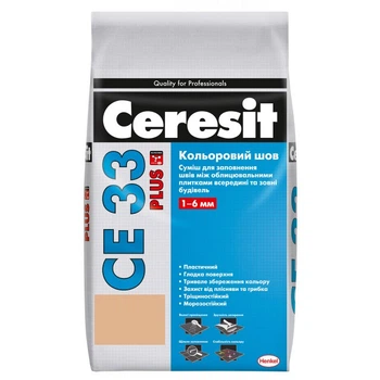 Фуга Ceresit CE 33 Plus Цветной шов 2кг персик 139