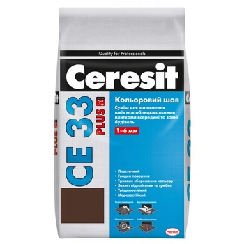 Фуга Ceresit CE 33 Plus Кольоровий шов 2кг теракотовий 132