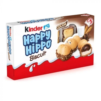 Печенье Kinder Happy Hippo с какао начинкой 105 г