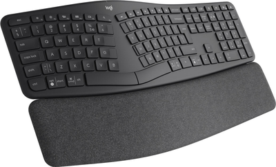 Klawiatura bezprzewodowa Logitech Ergo K860 RF Wireless + Bluetooth Grafit (920-009167)