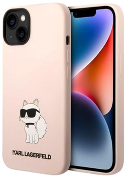 Etui Karl Lagerfeld Silicone Choupette do Apple iPhone 14 Pink (3666339086688)