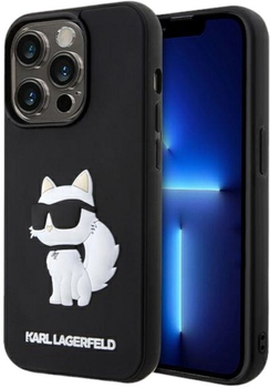 Etui Karl Lagerfeld Rubber Choupette 3D do Apple iPhone 14 Pro Max Black (3666339122690)