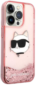 Etui Karl Lagerfeld Glitter Choupette Head do Apple iPhone 14 Pro Max Pink (3666339086992)