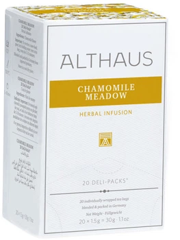 Чай трав'яной пакетированный Althaus Deli Packs Camomile Meadow 20х1.5 г (4260312444848)