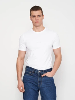 Футболка хлопковая длинная мужская Guess M2YI72-I3Z14-G011 L Pure White (7622078833293)