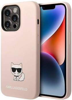 Etui Karl Lagerfeld Silicone Choupette Body do Apple iPhone 14 Pro Max Light Pink (3666339076665)