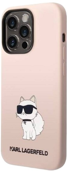 Etui Karl Lagerfeld Silicone Choupette do Apple iPhone 14 Pro Max Pink (3666339086718)