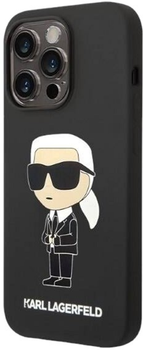 Etui Karl Lagerfeld Silicone Ikonik do Apple iPhone 14 Pro Max Black (3666339086596)