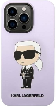 Etui Karl Lagerfeld Silicone Ikonik do Apple iPhone 14 Pro Max Purple (3666339086671)