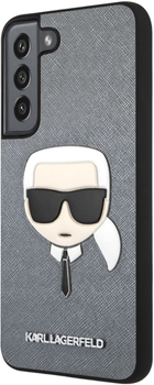 Etui Karl Lagerfeld Saffiano Ikonik Karl Head do Samsung Galaxy S22 Plus Silver (3666339045517)