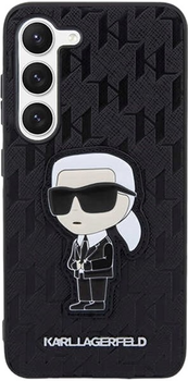 Панель Karl Lagerfeld Saffiano Monogram Ikonik для Samsung Galaxy S23 Plus Black (3666339117832)