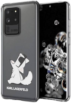 Панель Karl Lagerfeld Choupette Fun для Samsung Galaxy S20 Ultra Transparent (3700740473795)