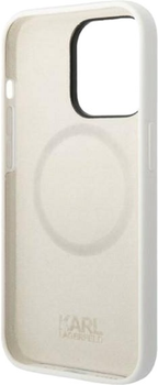 Панель Karl Lagerfeld Silicone Choupette MagSafe для Apple iPhone 14 Pro White (3666339087784)