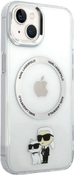 Панель Karl Lagerfeld Iconic Karl&Choupette Magsafe для Apple iPhone 14 Plus Transparent (3666339087616)